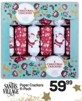 Pick n Pay Hypermarket Santa's Village Paper Crackers 6-Pack offer