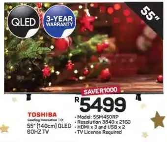 Pick n Pay Hypermarket Toshiba 55 QLED TV offer