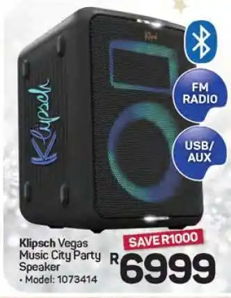 Klipsch Vegas Music City Party Speaker