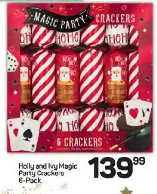 Pick n Pay Hypermarket Holly and Ivy Magic Party Crackers 6-Pack offer