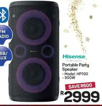 Pick n Pay Hypermarket Hisense Portable Party Speaker offer