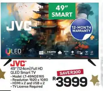 Pick n Pay Hypermarket JVC 49'' Full HD QLED Smart TV offer