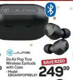 Pick n Pay Hypermarket Go Air Pop True Wireless Earbuds with Case offer
