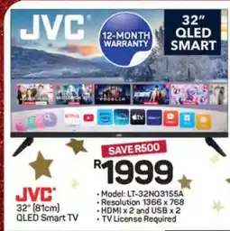 Pick n Pay Hypermarket JVC 32 QLED Smart TV offer