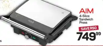 Pick n Pay Hypermarket AIM 4-Slice Sandwich Press offer