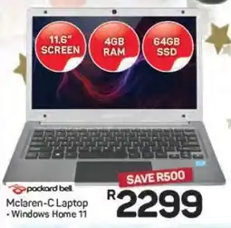 Pick n Pay Hypermarket Packard Bell Mclaren-C Laptop offer