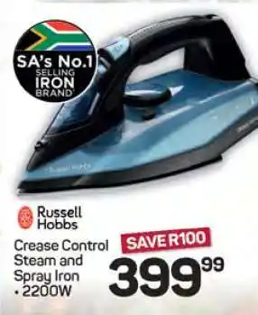 Pick n Pay Hypermarket Russell Hobbs Crease Control Steam and Spray Iron offer