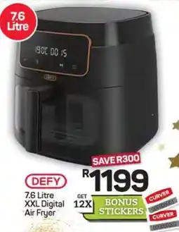Pick n Pay Hypermarket DEFY 7.6 Litre XXL Digital Air Fryer offer