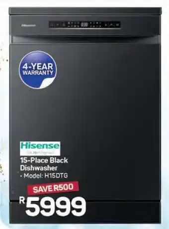 Pick n Pay Hypermarket Hisense 15-Place Black Dishwasher offer