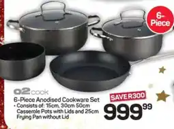 Pick n Pay Hypermarket 6-Piece Anodised Cookware Set offer