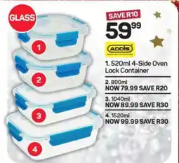 Pick n Pay Hypermarket 520ml 4-Side Oven Lock Container offer
