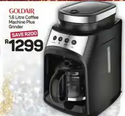 Pick n Pay Hypermarket Goldair 1.6 Litre Coffee Machine Plus Grinder offer