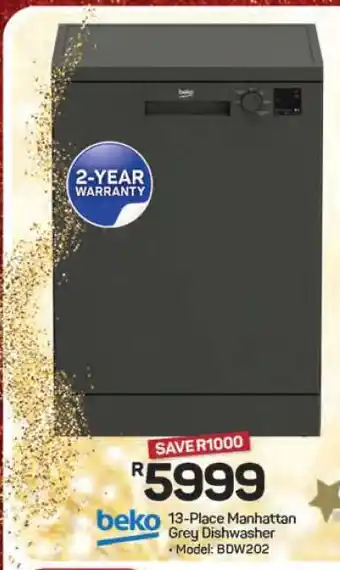 Pick n Pay Hypermarket Beko 13-Place Manhattan Grey Dishwasher offer