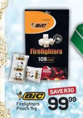 Pick n Pay Hypermarket BIC Firelighters Pouch 1kg offer