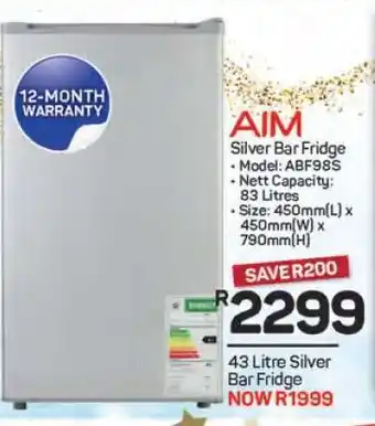 Pick n Pay Hypermarket AIM Silver Bar Fridge offer