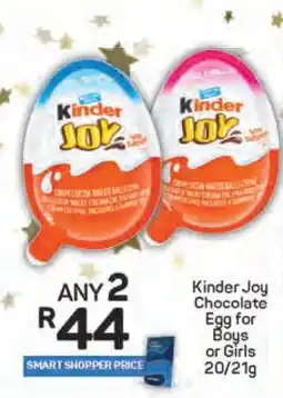 Pick n Pay Kinder Joy Chocolate Egg for Boys or Girls offer