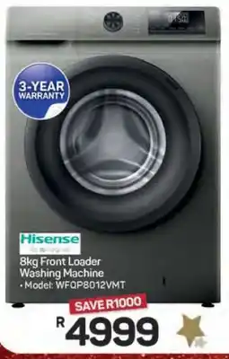 Pick n Pay Hypermarket Hisense 8Kg Front Loader Washing Machine offer