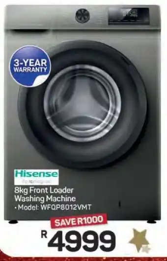 Pick n Pay Hypermarket Hisense 8Kg Front Loader Washing Machine offer