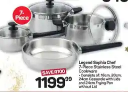 Pick n Pay Hypermarket Legend Sophia Chef 7-Piece Stainless Steel Cookware offer