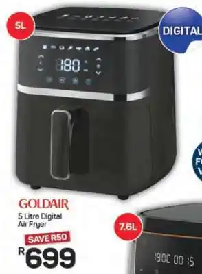 Pick n Pay Goldair 5-Litre Digital Air Fryer offer