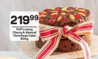Pick n Pay PnP Luxury Cherry & Almond Christmas Cake 800g offer