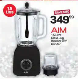 Pick n Pay Hypermarket AIM 1.5 Litre Glass Jug Blender with Grinder offer