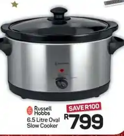 Pick n Pay Hypermarket Russell Hobbs 6.5 Litre Oval Slow Cooker offer