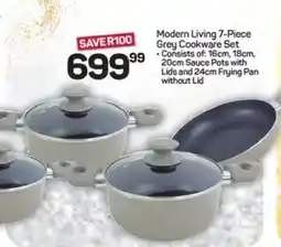 Pick n Pay Hypermarket Modern Living 7-Piece Grey Cookware Set offer