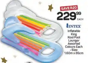 Pick n Pay Intex Inflatable King Kool Pool Lounger offer