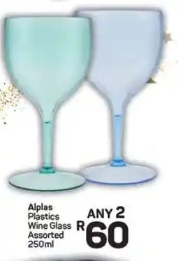 Pick n Pay Hypermarket Alplas Plastics Wine Glass offer