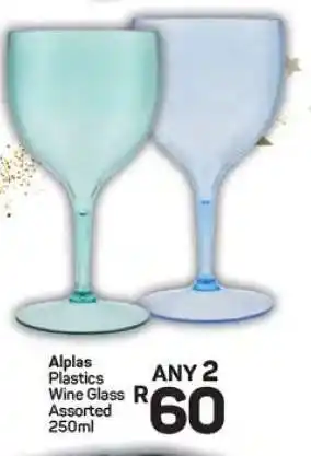 Pick n Pay Hypermarket Alplas Plastics Wine Glass offer
