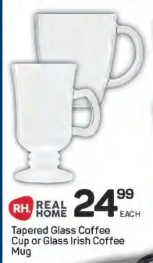Pick n Pay Tapered Glass Coffee Cup or Glass Irish Coffee Mug offer