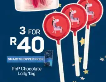 Pick n Pay PnP Chocolate Lolly 15g offer