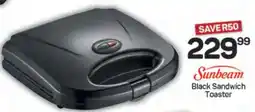 Pick n Pay Sunbeam Black Sandwich Toaster offer