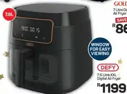 Pick n Pay DEFY 7.6 Litre XXL Digital Air Fryer offer