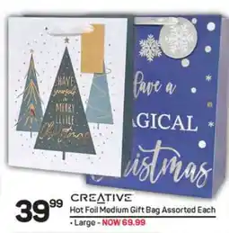 Pick n Pay CREATIVE Hot Foil Medium Gift Bag Assorted Each offer