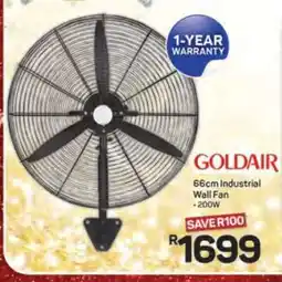 Pick n Pay Hypermarket Goldair 66cm Industrial Wall Fan offer