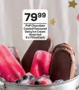 Pick n Pay PnP Chocolate Coated Flavoured Dairy Ice Cream Assorted 6 x 110ml Each offer