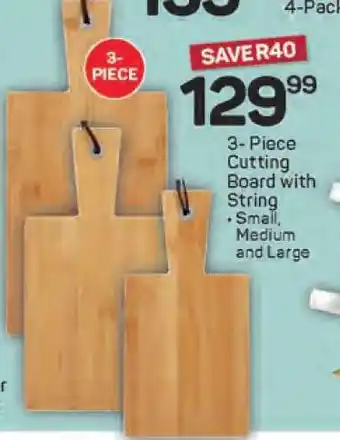 Pick n Pay 3-Piece Cutting Board with String offer