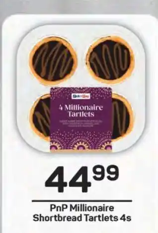 Pick n Pay PnP Millionaire Shortbread Tartlets 4s offer