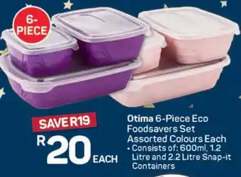 Pick n Pay Otima 6-Piece Eco Foodsavers Set offer