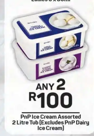 Pick n Pay PnP Ice Cream Assorted 2 Litre Tub offer