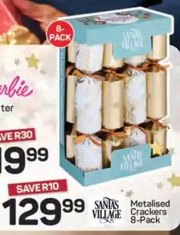 Pick n Pay Santa's Village Metalised Crackers 8-Pack offer