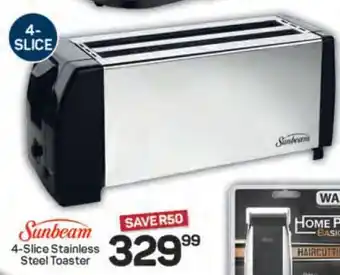 Pick n Pay Sunbeam 4-Slice Stainless Steel Toaster offer