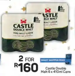 Pick n Pay Castle Double Malt 6 x 410ml Cans offer
