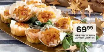Pick n Pay PnP Bacon & Cheese Crustless Quiche 9s offer