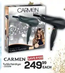 Pick n Pay Hypermarket CARMEN Turblo Hairdryer offer
