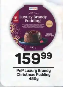 Pick n Pay PnP Luxury Brandy Christmas Pudding 450g offer
