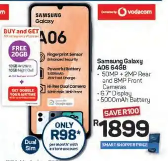 Pick n Pay Samsung Galaxy A06 64GB offer