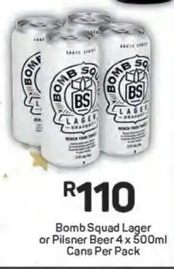 Pick n Pay Bomb Squad Lager or Pilsner Beer offer